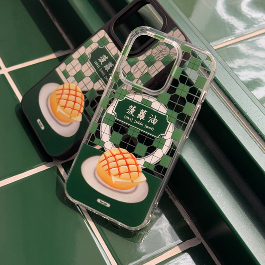 【菠蘿油】透明 iPhone Case