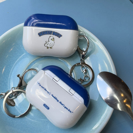 【Bad Duckie-純色款】實色全包硬膠殼 AirPods Case