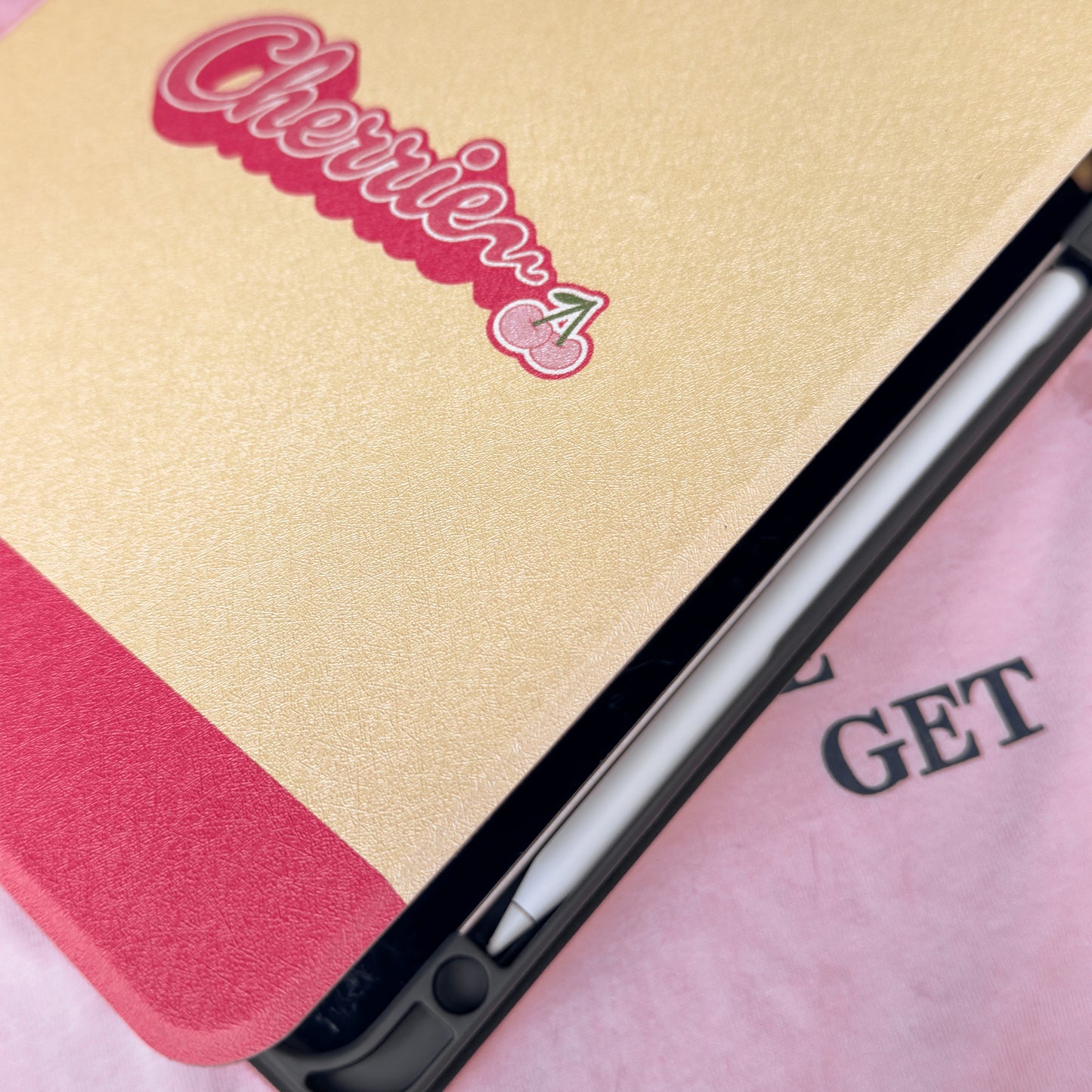 【Ribbon Cherrie】細紋質感雙面iPad Case