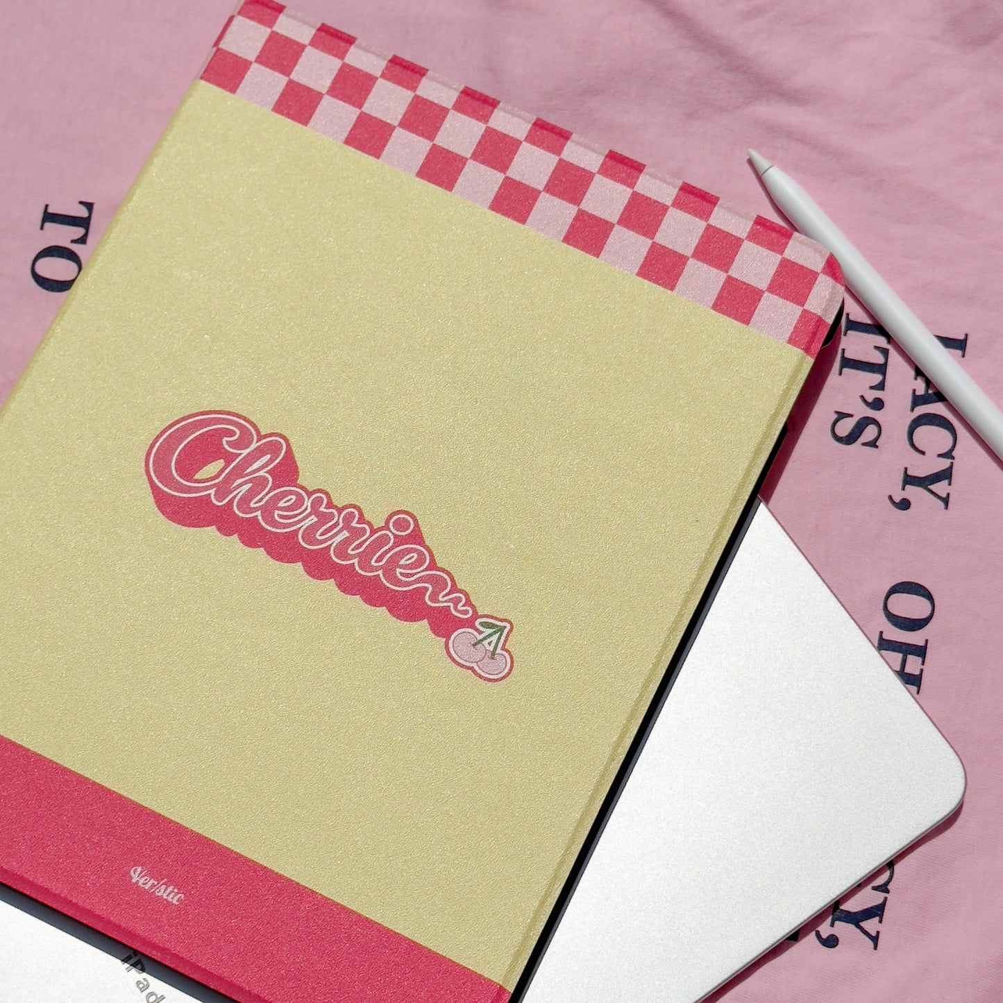 【Ribbon Cherrie】細紋質感雙面iPad Case