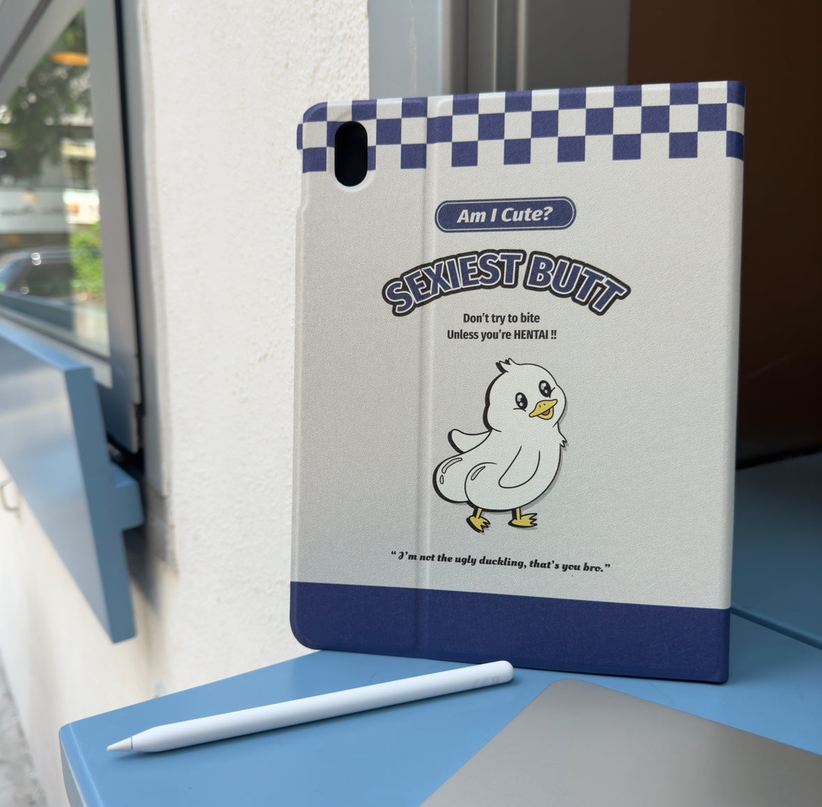 【Bad Duckie】細紋質感雙面iPad Case